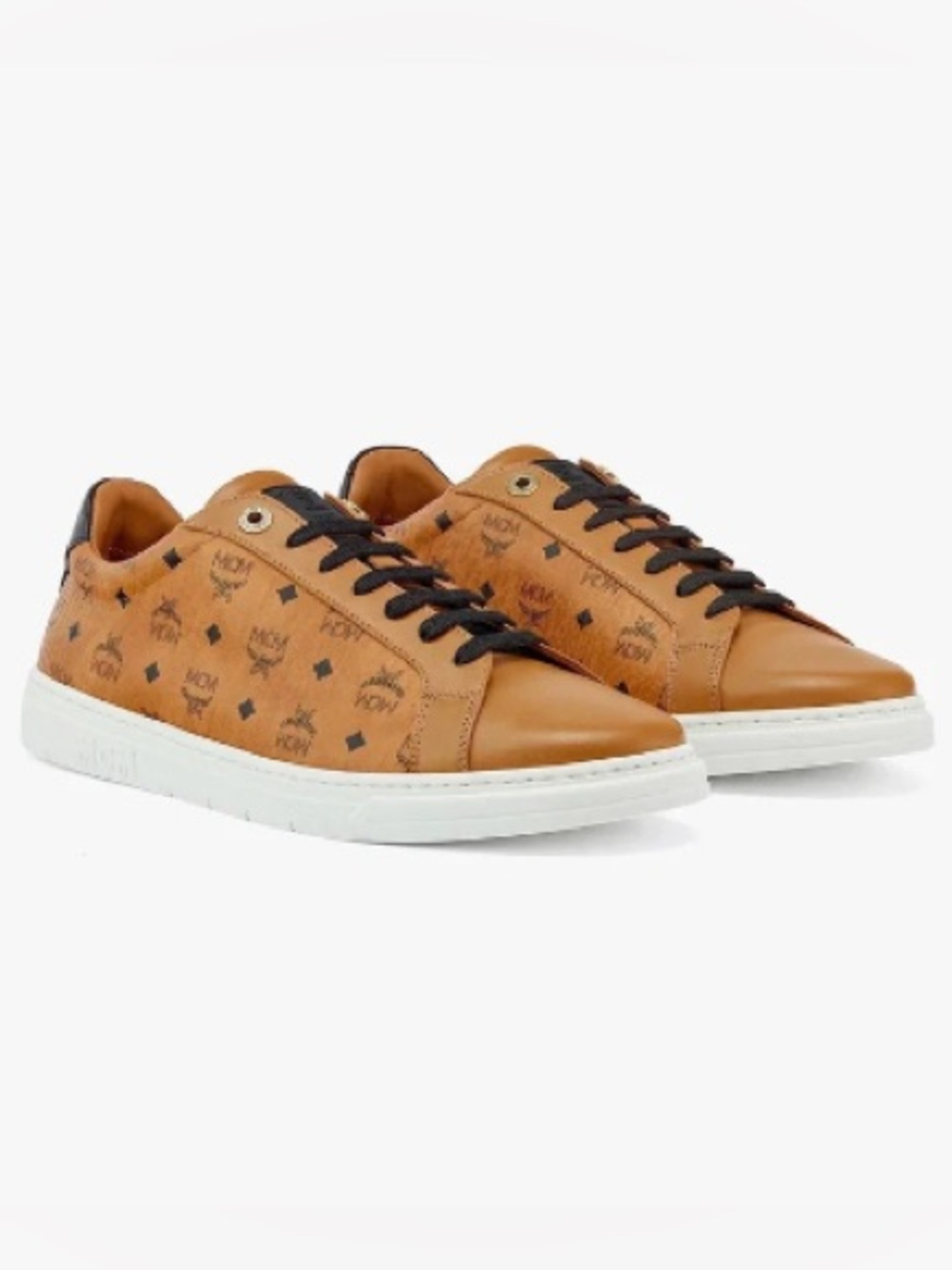 MCM Terrain Derby LO Sneakers in Visetos Cognac Women’s 5 EU 35 MSRP $410